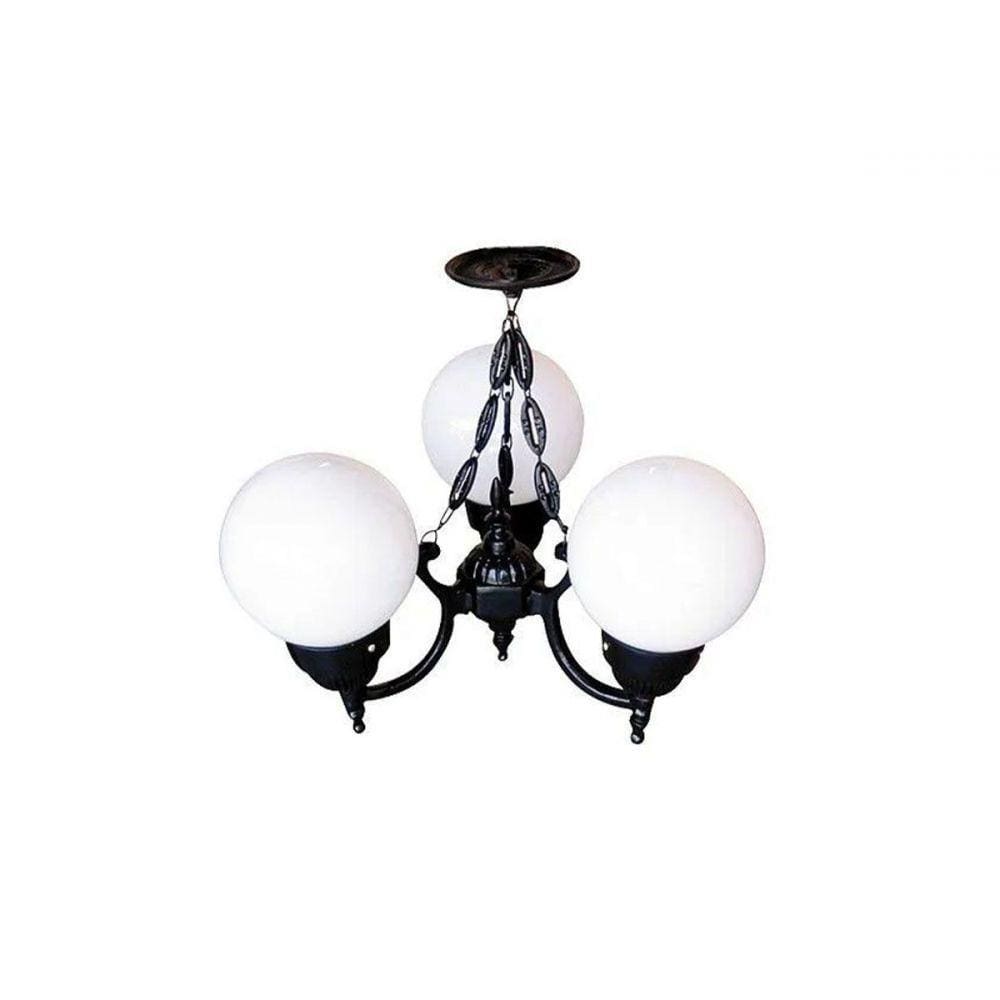 Lustre Colonial de Teto Califórnia com Corrente em Alumínio
