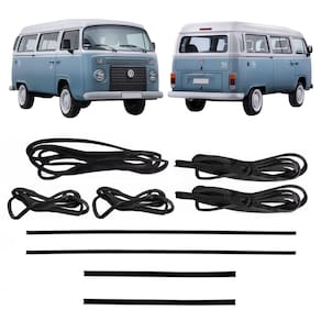 Kit Borracha Porta Diant Correr Motor Canaleta Vidro Kombi