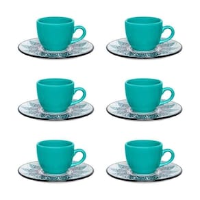 Jogo De Xícaras Serene Café Com Leite / Chá 200 Ml Oxford