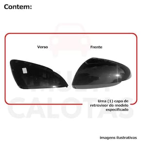 Capa Retrovisor Esquerdo Hb20 2019 A 2022 Preto