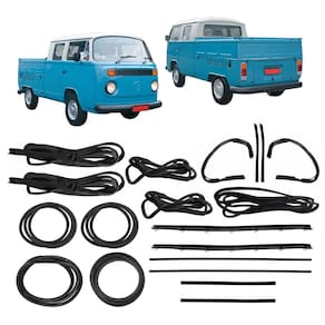 Kit Completo Borracha Porta Parabrisa Kombi Pick-up Cabrita