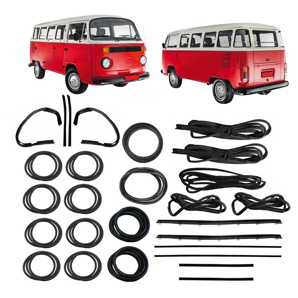 Kit Borracha Porta Motor Canaleta Kombi Clipper 75 A 96
