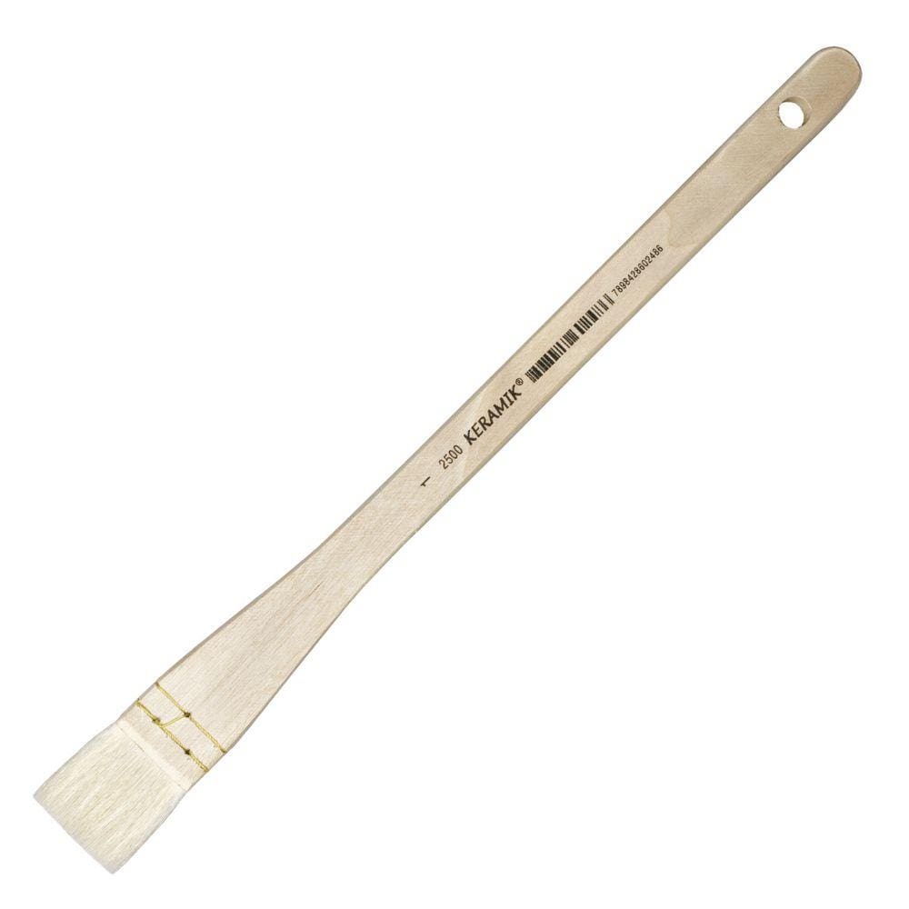 Pincel Hake Keramik Chato 2500 Número 1 com 25mm