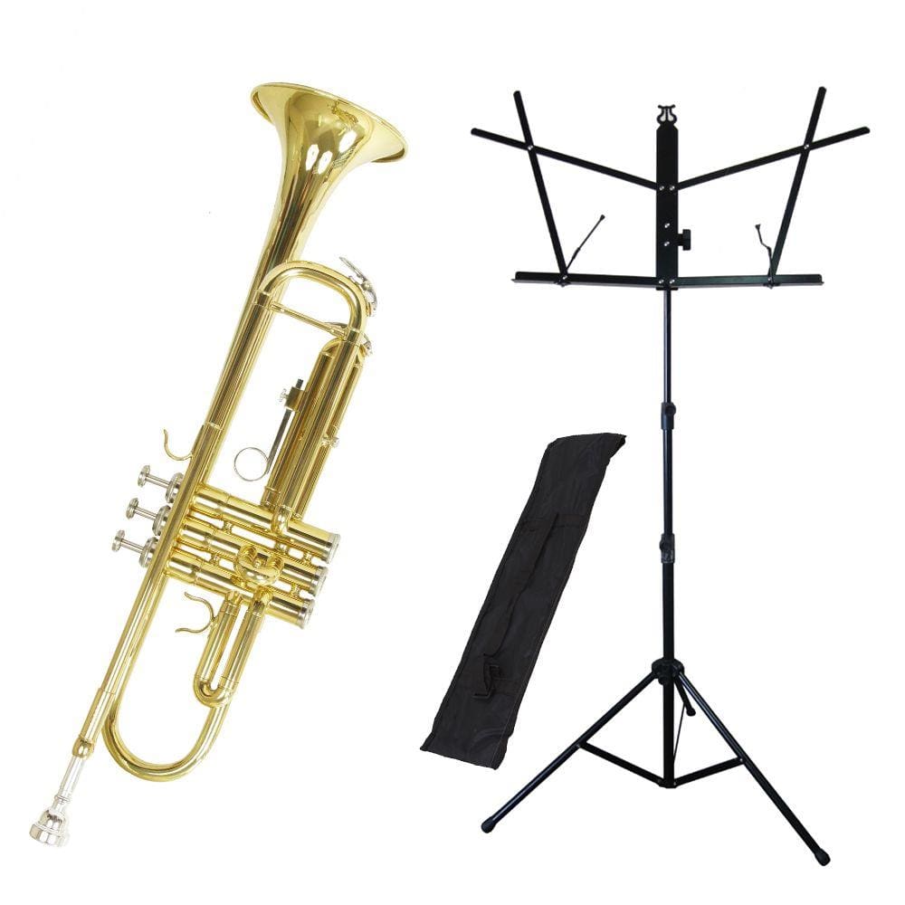 Kit Trompete TP-200 Laqueado New York + Estante de Partitura S1