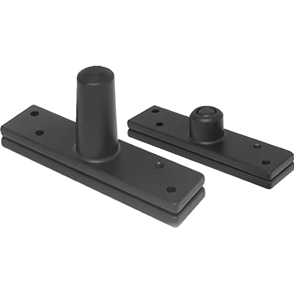 Dobradiça Pivotante Alumínio C/ Esfera  até 250 KG Preta  - 53015