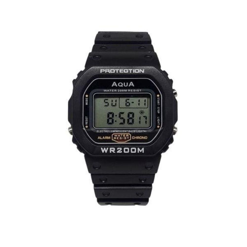 Relógio Retro Digital De Pulso Marca Aqua Wr200M