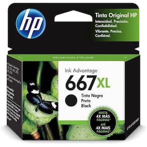 Cartucho de Tinta 667 XL HP 3YM81AB - Preto