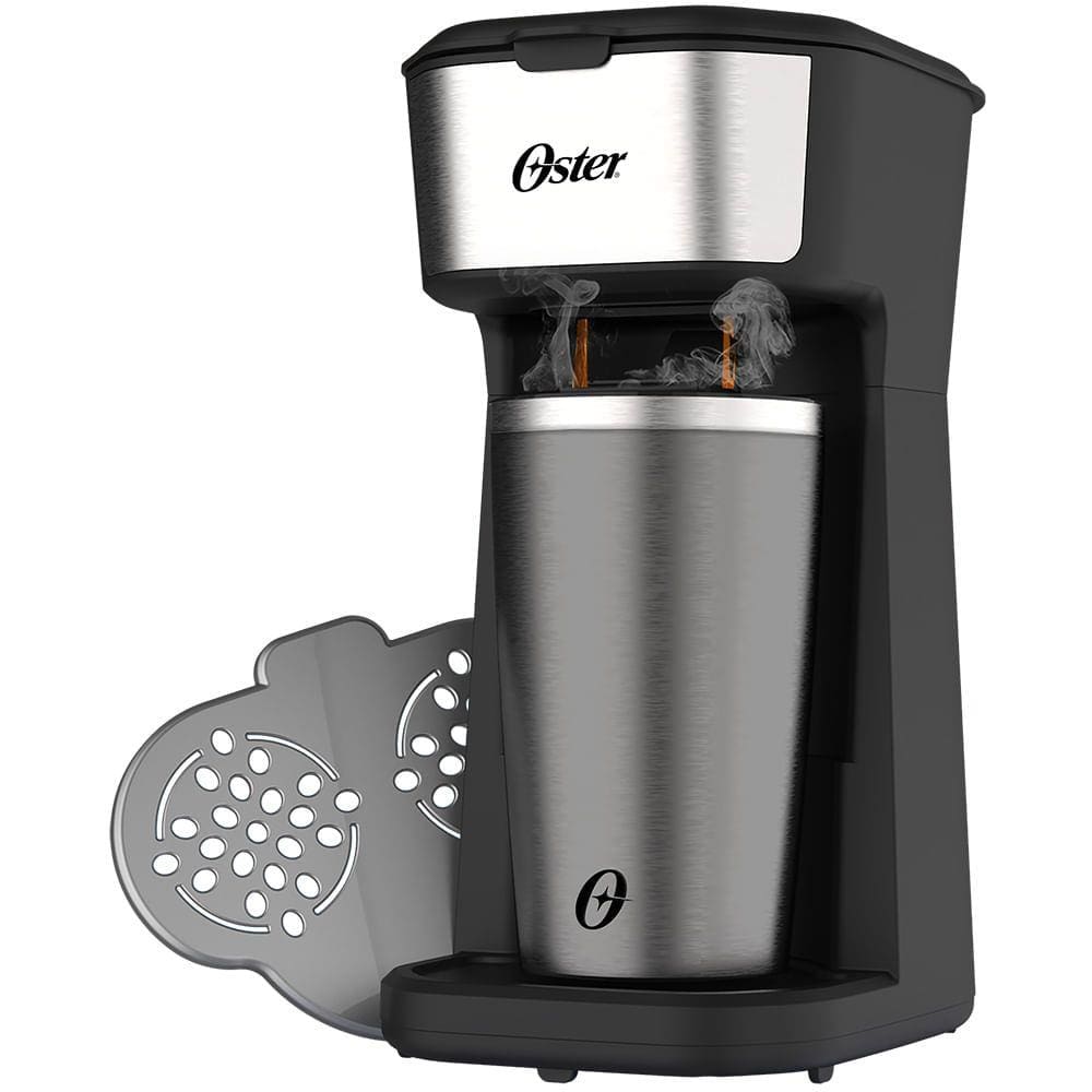 Cafeteira Oster 2Day Inox 2 em 1 com Copo Térmico - 127V