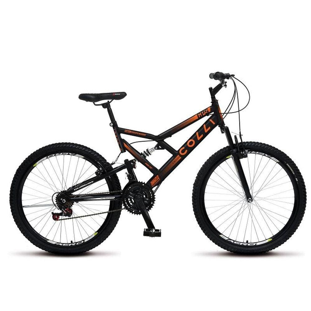 Bicicleta Colli Gps Aro 26 Aero V-Brake Dupla Suspenção