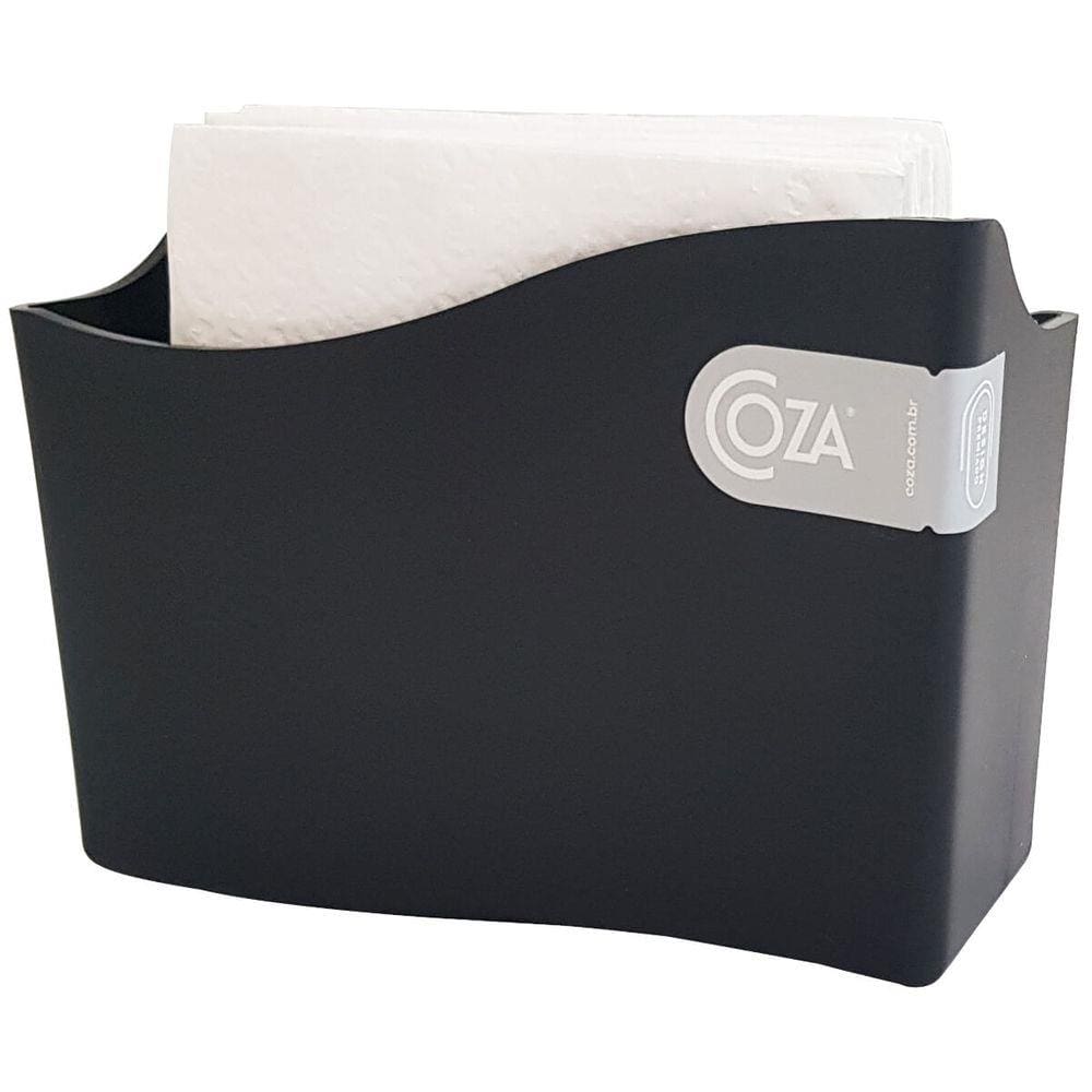 Porta-Guardanapo Para Mesa Suporte Organizador Guardanapo Brinox Preto