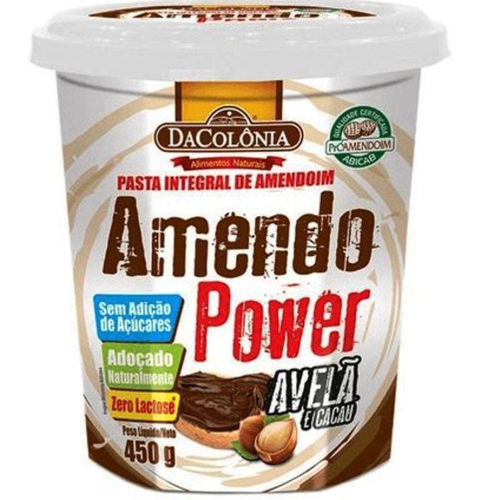 Pasta De Amendoim Zero Açúcar Integral Avelã E Cacau 450G