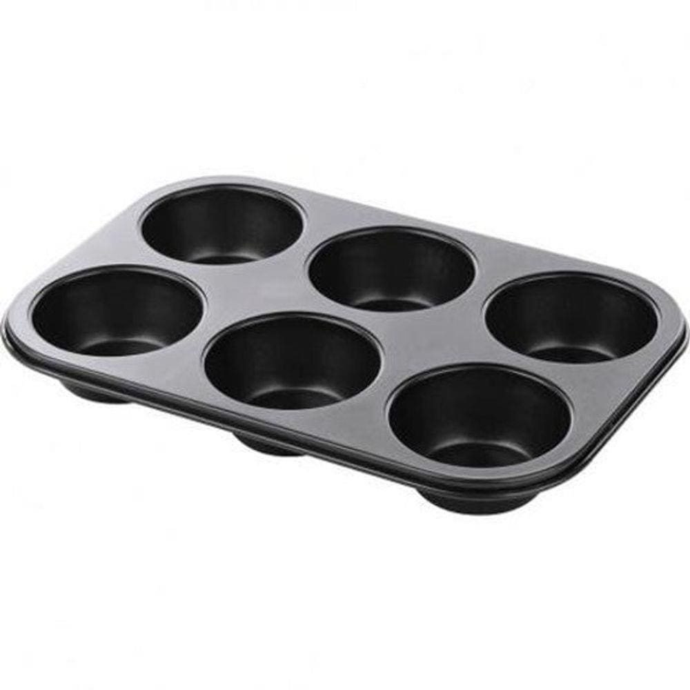 Forma Antiaderente Para Cupcake Com 6 Cavidades