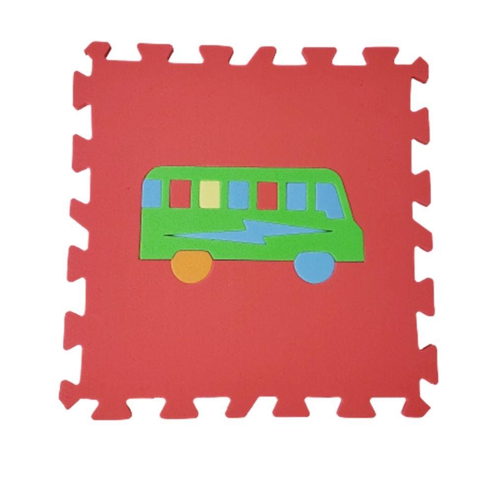 Kit Tapete Eva Amarelinha + Transportes