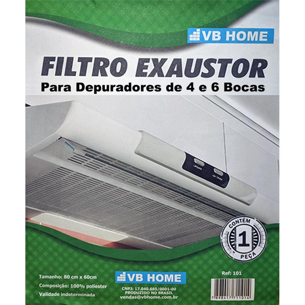 Kit c/ 3 - Manta Filtro Para Depurador de 4 ou 6 Bocas