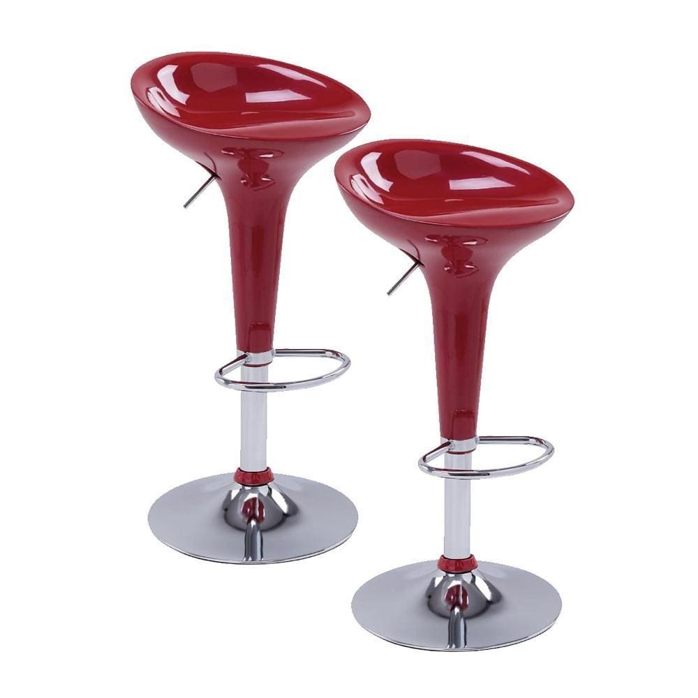 Kit Banqueta Bar Tulipa Vermelho com 2 peças