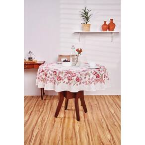 Toalha de Mesa Estampada Pop Redonda 4 Lugares 1,55 m Lepper