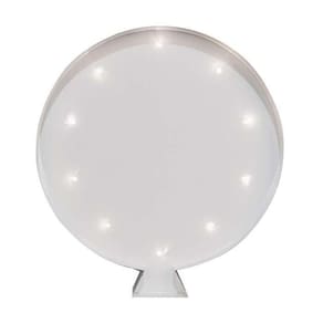 Luminária De Parede Balão Branco A Pilha