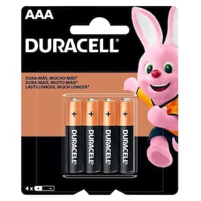 4 Pilhas Duracell Duralock Alcalina Aaa Embalagem C/4 Unids