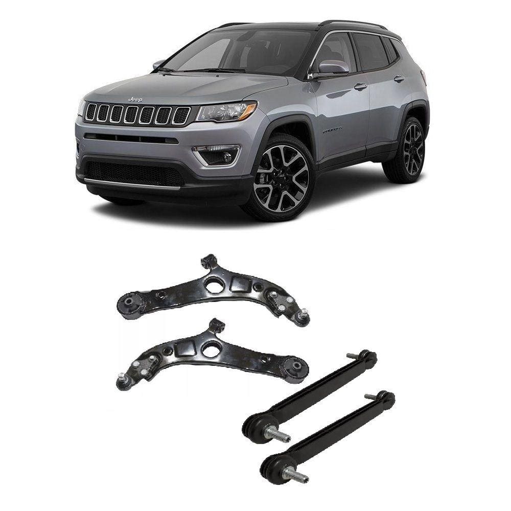Bandeja + Bieleta Jeep Compass Dianteira 2017 Até 2019 O Par