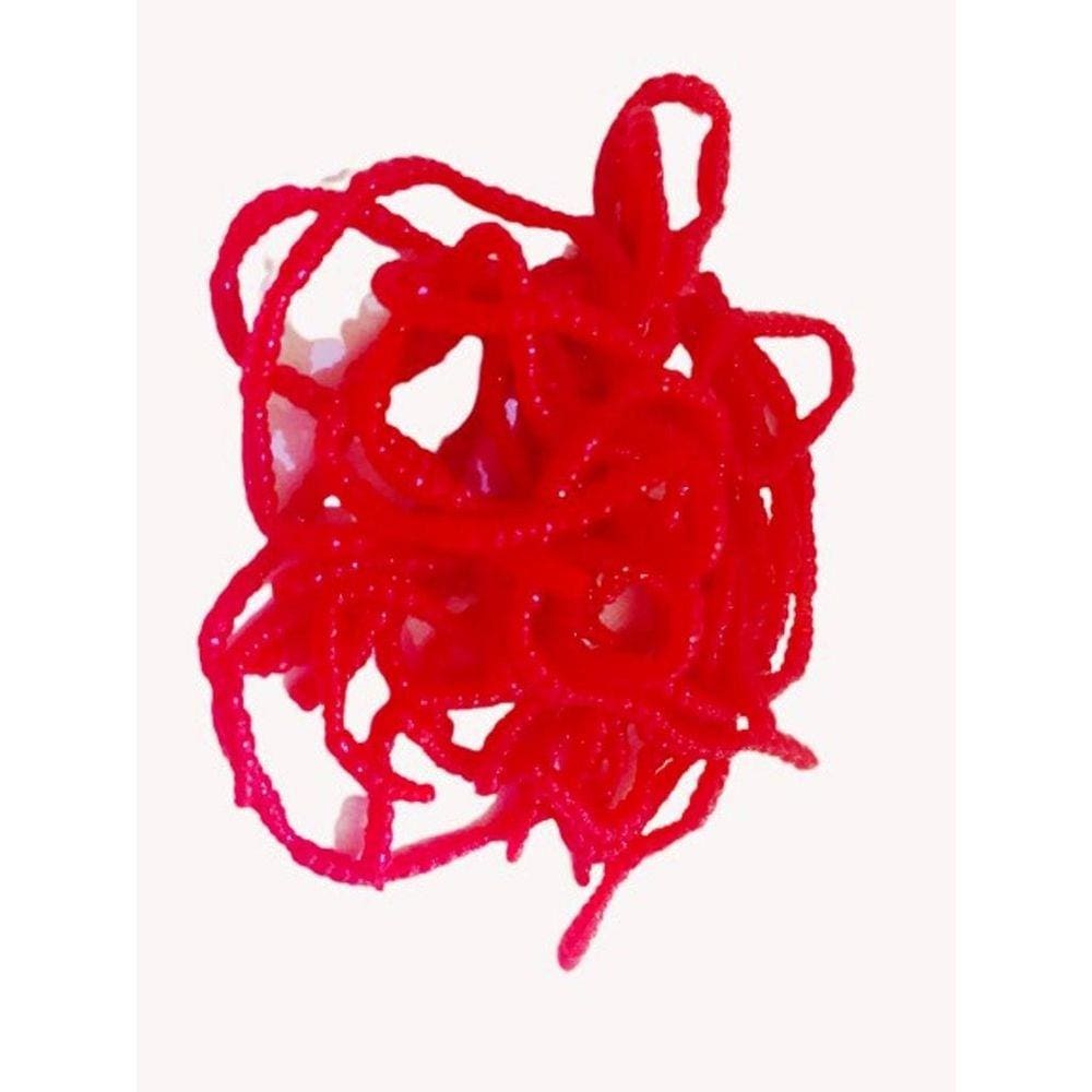 Isca Artificial Minhoca Com 50 Unidades 6 Cm Silicone