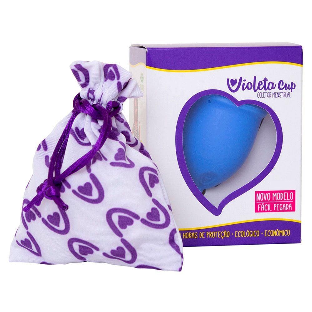 Coletor Menstrual Violeta Cup – Azul Tipo A 1Un