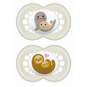 Chupeta Bebê Bico Mam Sayings 2947 6+ Meses Neutra Dupla