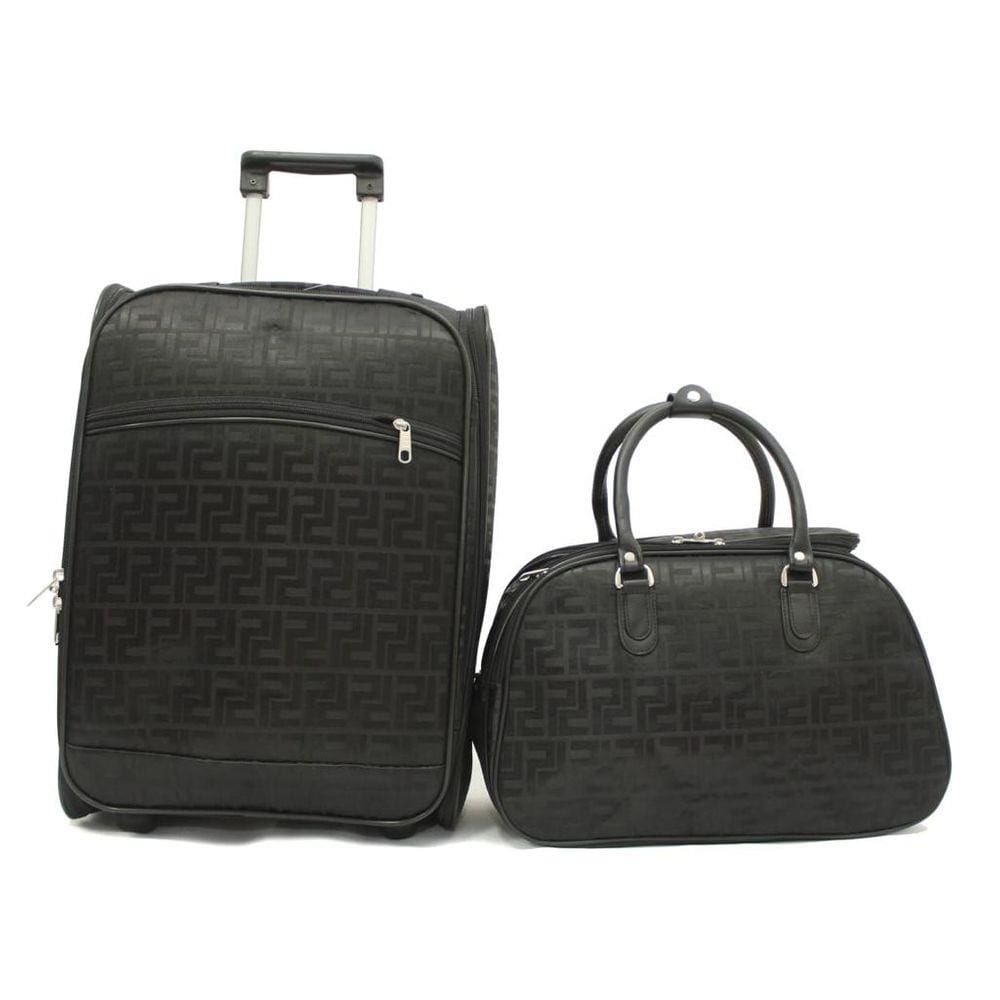 Kit Mala De Viagem De Bordo Quadrada Com Rodinha + Mala de Mão