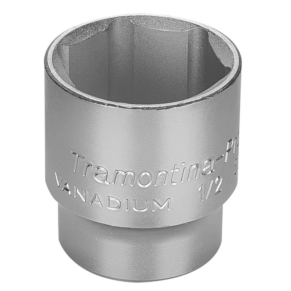 Soquete Sextavado em Aço Cromo Vanádio 32 mm - Encaixe 1/2&quot; Tramontina PRO Tramontina