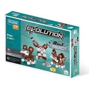 Evolution Pets 349 Blocos de Montar - Click It