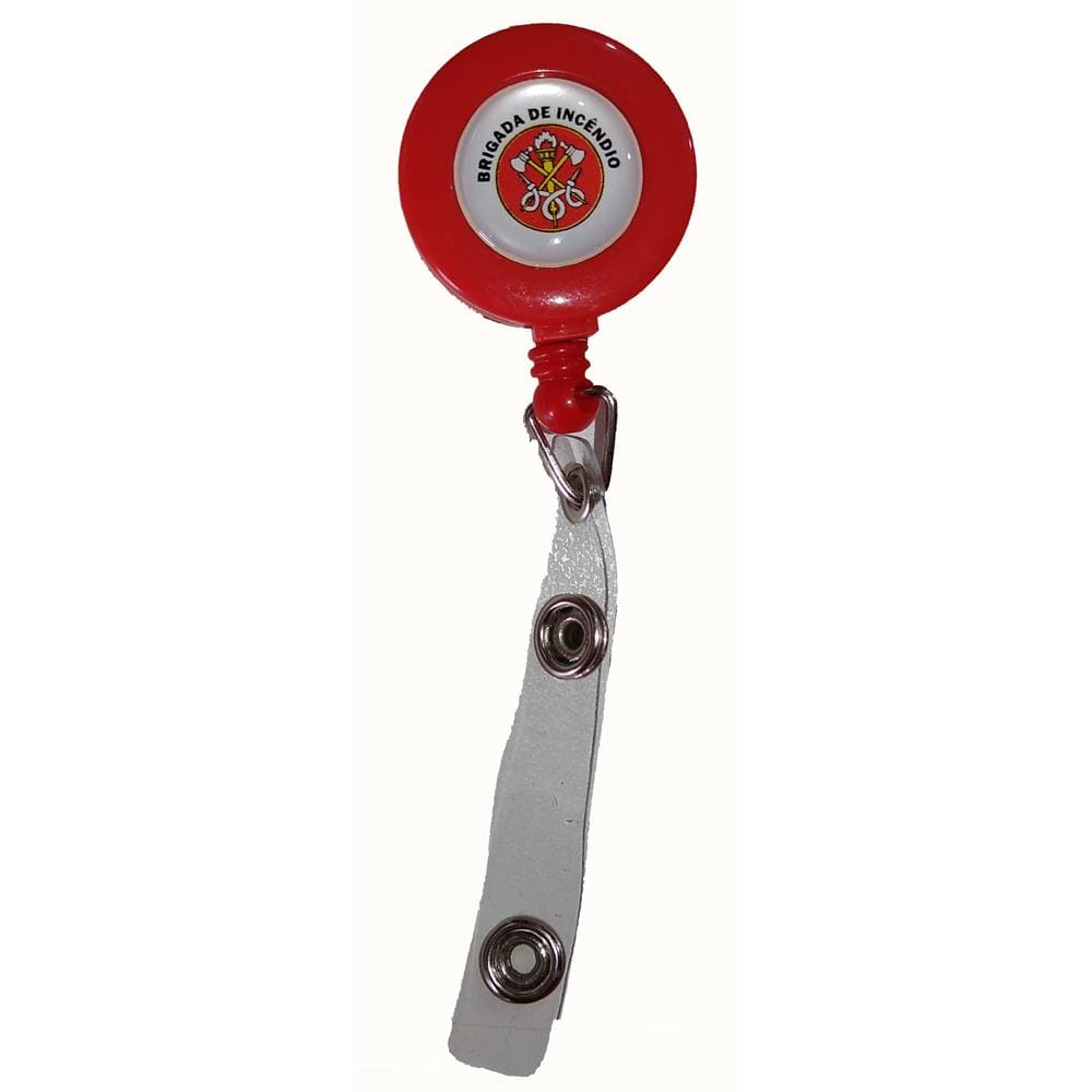 Porta crachá retrátil (roller clip), Brigada de Incêndio