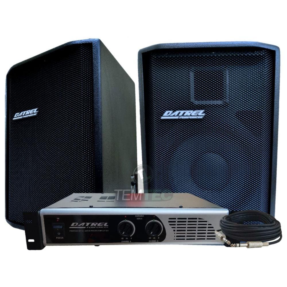Caixa De Som Kit 2 Passiva 150W 1 Potência 200W Profissional