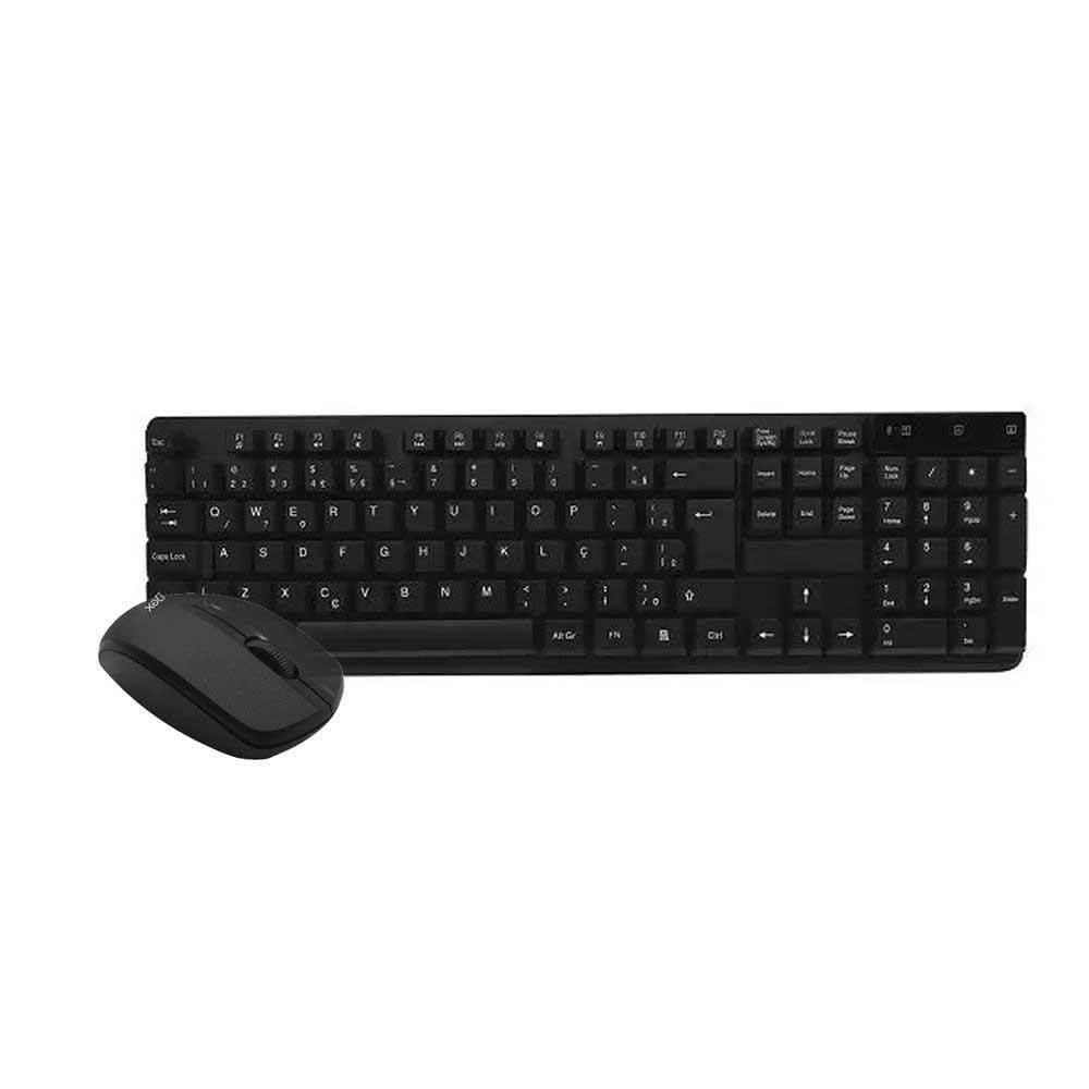 Combo Mouse + Teclado Sem Fio OEX Work TM-407 - Preto