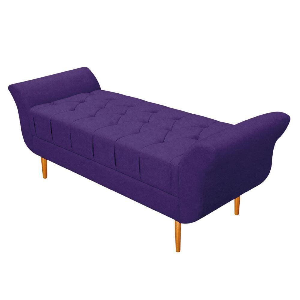 Recamier Ari 90 Cm Solteiro Corano Roxo