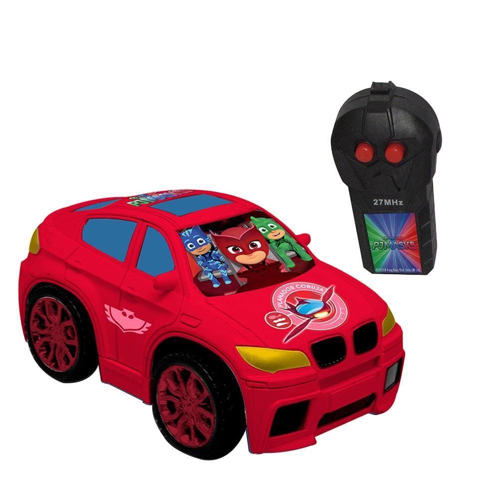 Autobravo Pj Mask - Veículo Rc 3 Funções (Vermelho)