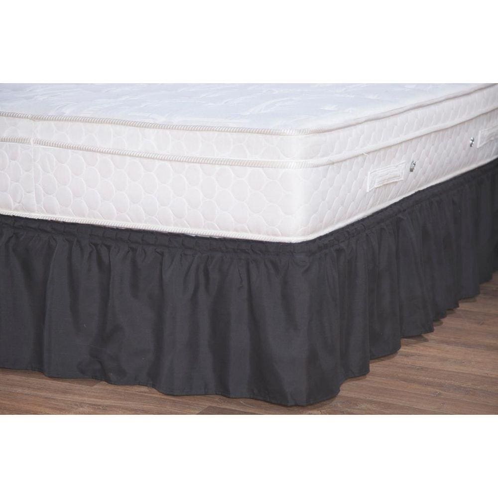 Saia Box Casal Matelada Preto Poliester