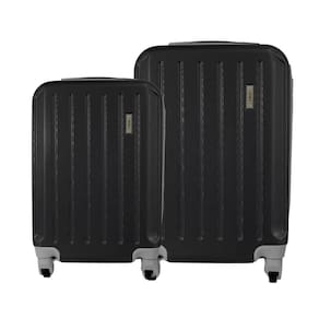 Conjunto de Malas de Viagem em ABS IKA Scorpion Cadeado Integrado 2Pcs P/M Preta