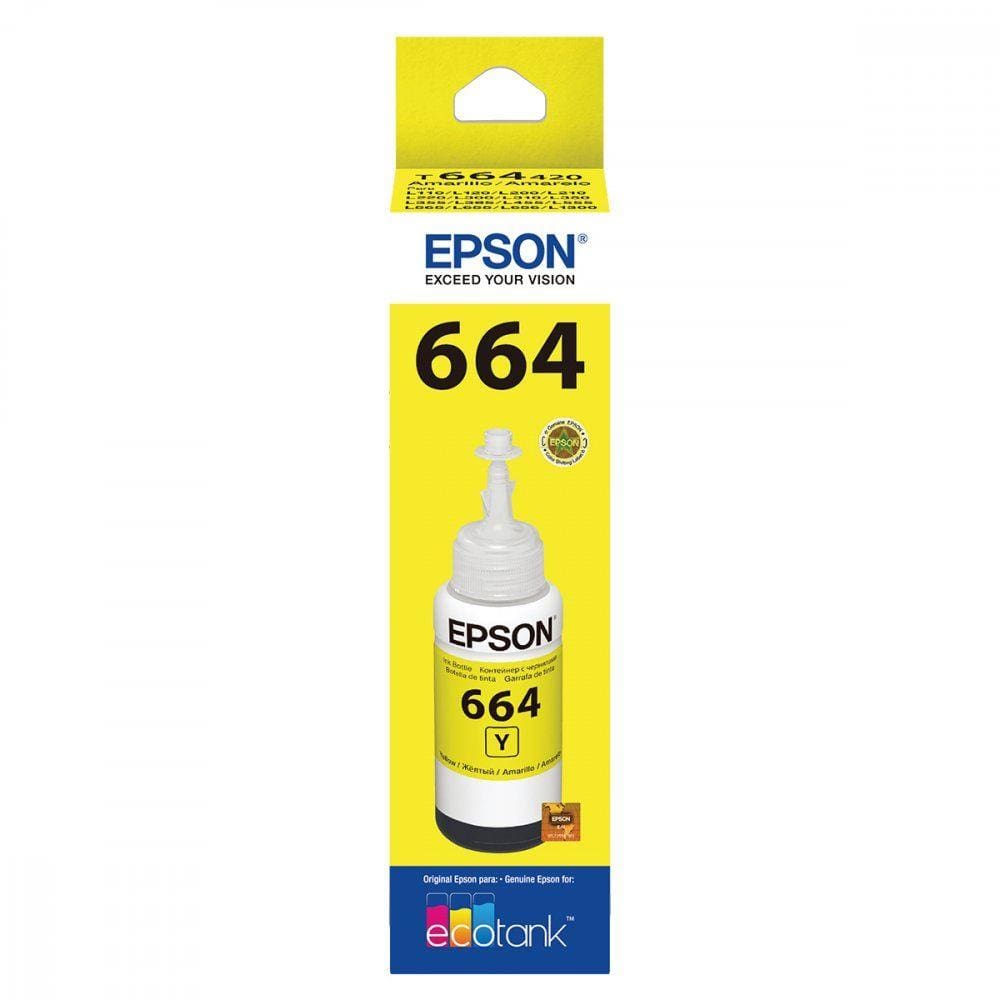 Refil de Tinta Epson 664 Amarelo T664420