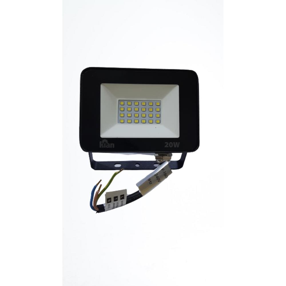 Refletor Projetor LED 50W Prova D`água Multitensão 100 a 240 Volts IP65 Holofote Bivolt Jardim Pátio
