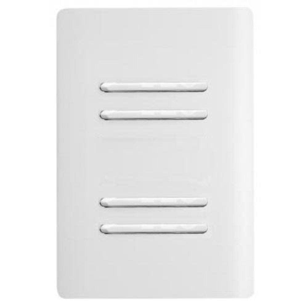 Cj Interruptor Quadruplo Paralelo Com Suporte 4X2 - Dicompel Novara Branco Total - Dnv1100/173Brtl