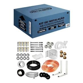 Kit Instalação de Ar Condicionado Split 12K e 18K BTUS - 5 metros (Suporte 450MM)