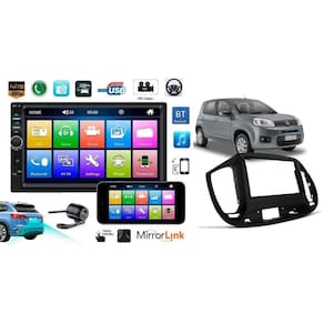 Central Kit Multimidia Uno 2015 2016 2017 2018 2019 2020 Moldura Camera de Ré