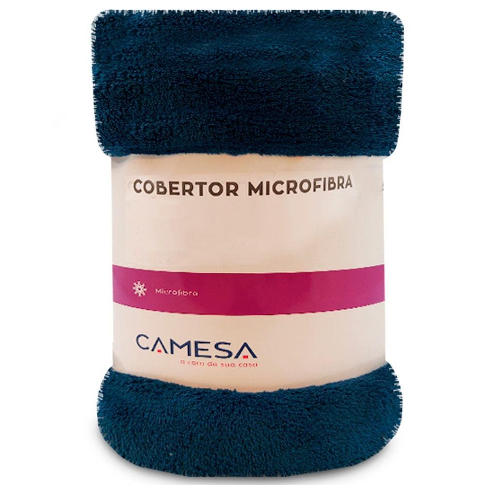 Manta Cobertor Casal 180x220cm Microfibra Soft Macia Fleece Camesa - Emcompre