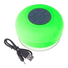 Mini Caixa De Som À Prova D`Água Bluetooth Usb Verde