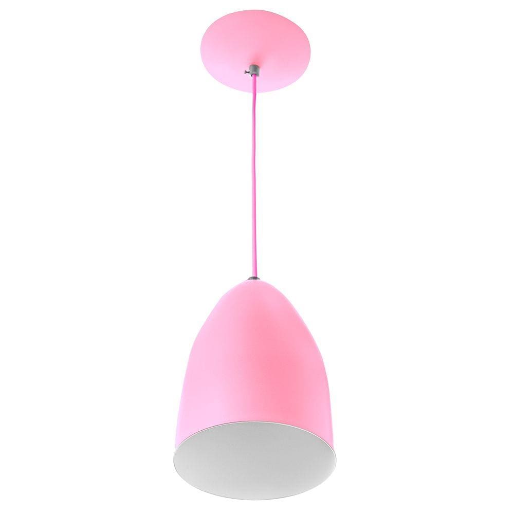 Pendente Bala Sadan Aluminio Rosa Bebê