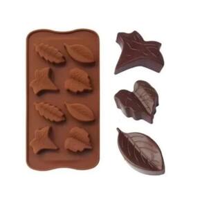 Forma Chocolate Antiaderente Em Silicone Folha 8 Cavidades