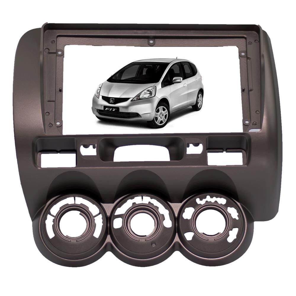 Moldura Honda Fit 2004 Até 2008 2din 9 Polegadas P/ Central