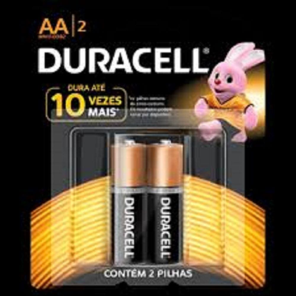 Pilha Duracell Aa|2 Com 2 Un