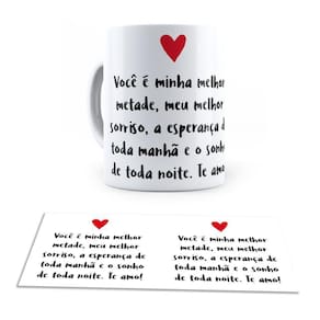 Caneca Ceramica Meu Melhor Sorriso Feliz Dia Dos Namorados