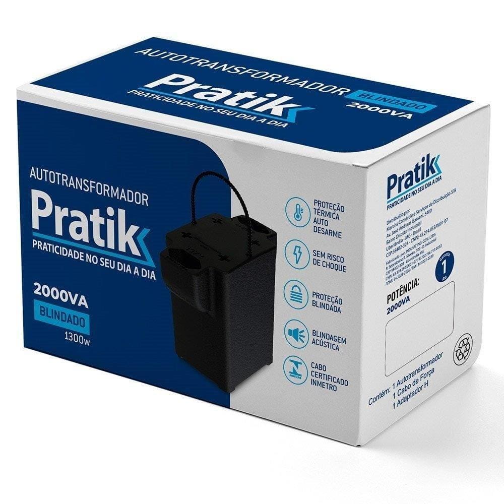 Transformador Pratik 2000VA Blindado Bivolt