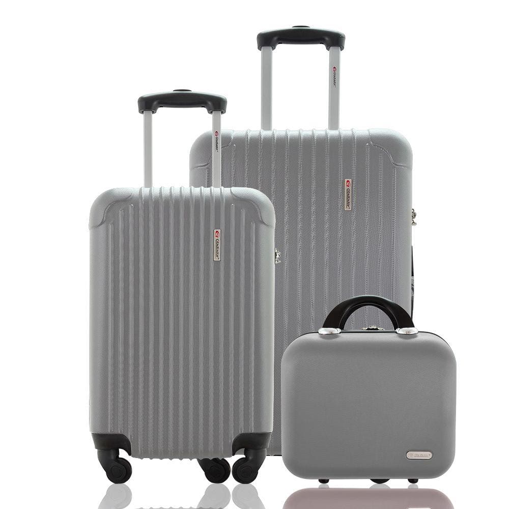 Kit Conjunto 2 Malas Rígidas 360° mais Frasqueira ABS - Gladiador A2PM